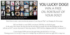 Win A Free Oil Portrait Of Your Dog - Hanging The Moon